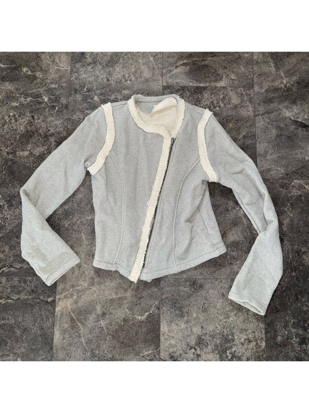 GAP Gray Zip Up Sweatshirt Size Medium